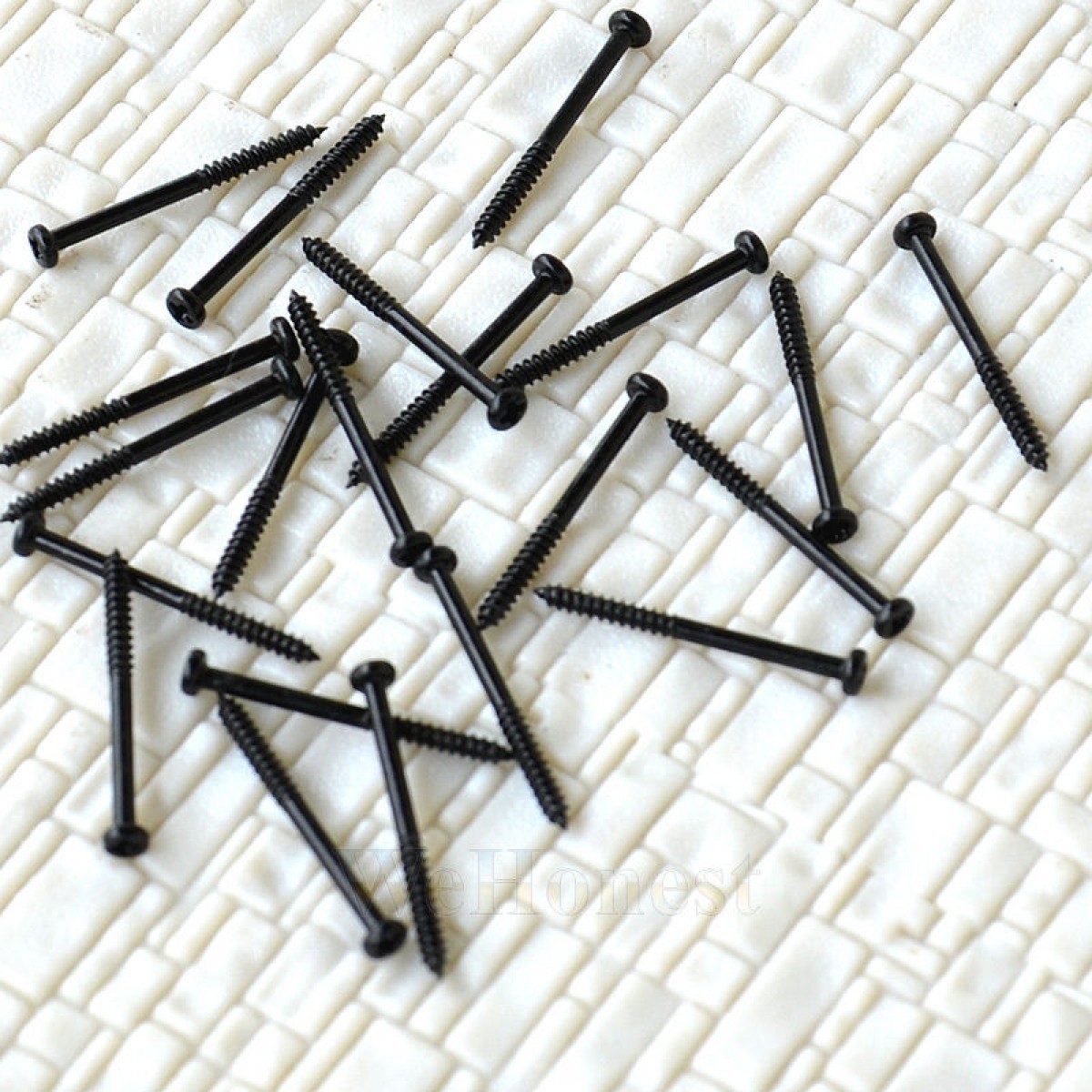 300  x  1.4mm x 16mm miniature Self Tapping Track Screws Mini Tiny Black Screws